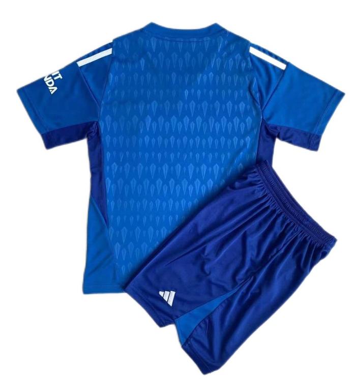 Kids-Arsenal 23/24 GK Blue Soccer Jersey