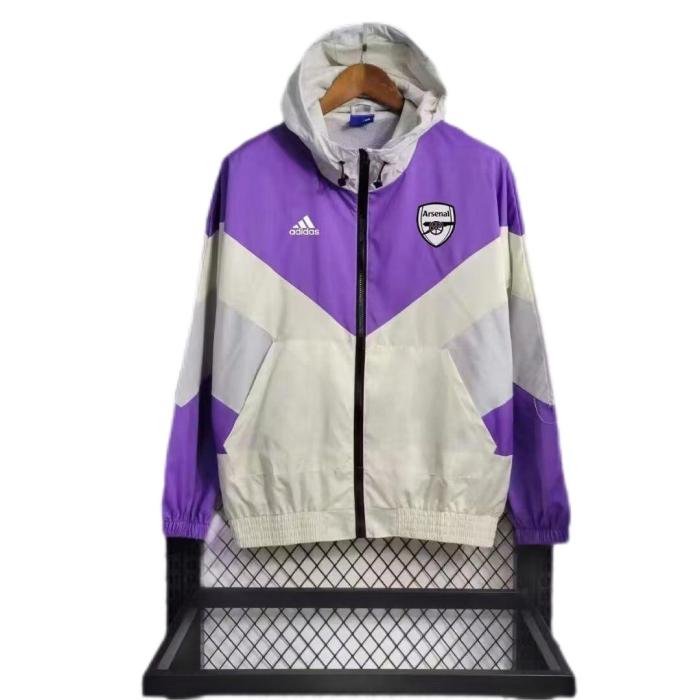 Arsenal 23/24 Wind Coat - Purple/White