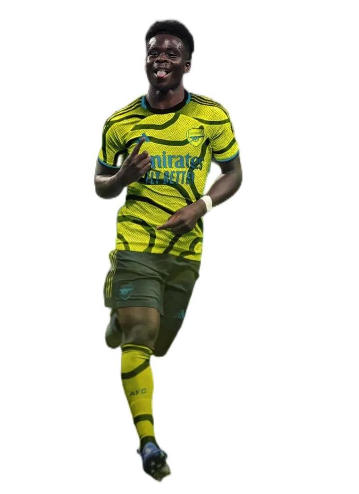 Arsenal 23/24 Away fluorescent Yellow Leaked(Player)