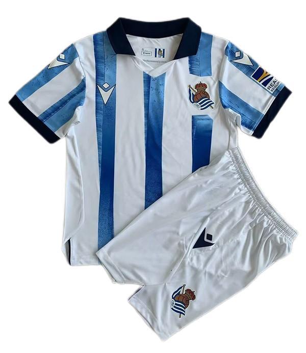 Kids-Real Sociedad 23/24 Home Soccer Jersey