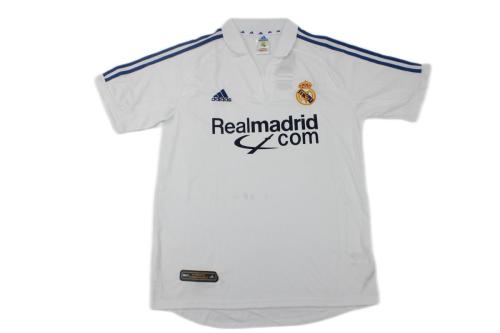 Real Madrid 01/02 Home Sponsor Soccer Jersey