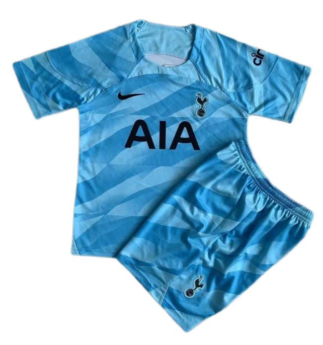 Kids-Tottenham 23/24 GK Blue Soccer Jersey