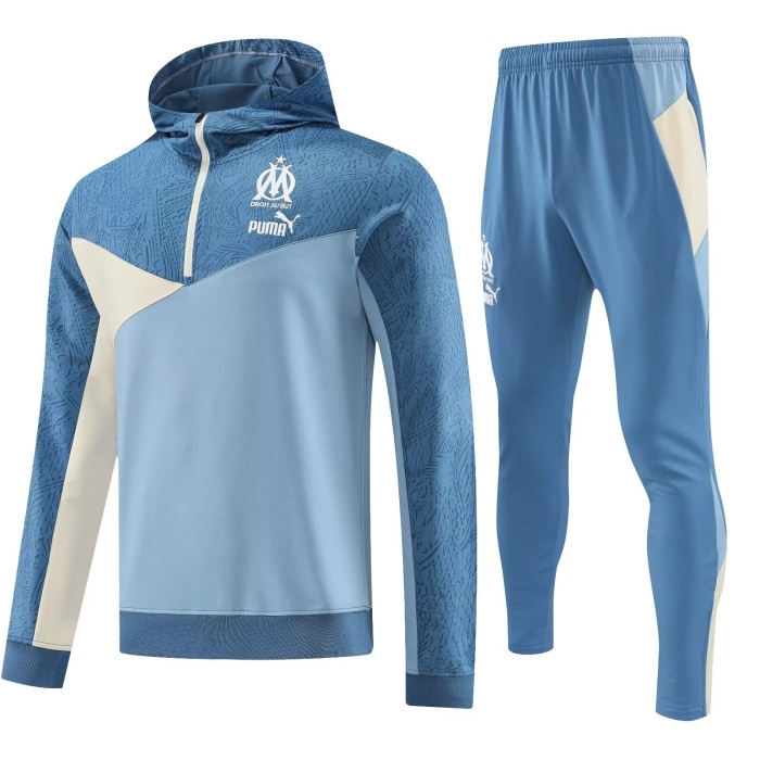 Marseilles 23/24 Hoodie Tracksuit - Blue