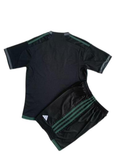 Kids-Celtic 23/24 Away Black Soccer Jersey
