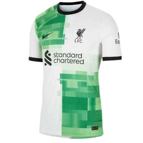 Liverpool 23/24 Away White/Green Soccer Jersey