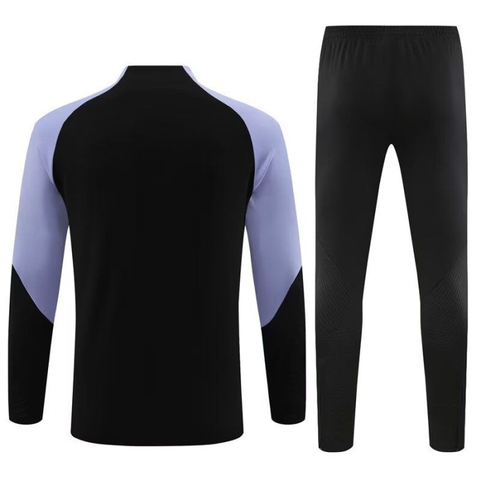 Kids Tottenham 23/24 Tracksuit - Black/Purple