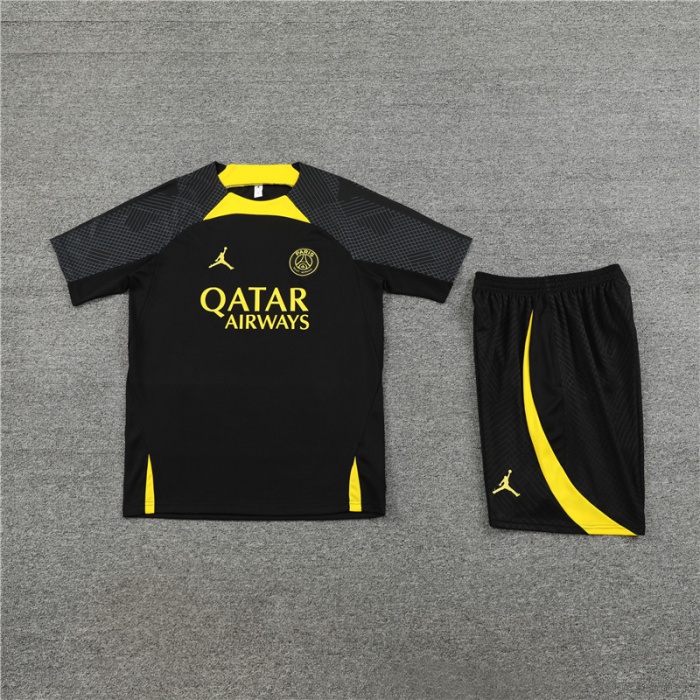 PSG 23/24 Black/Yellow Training Kit Jerseys