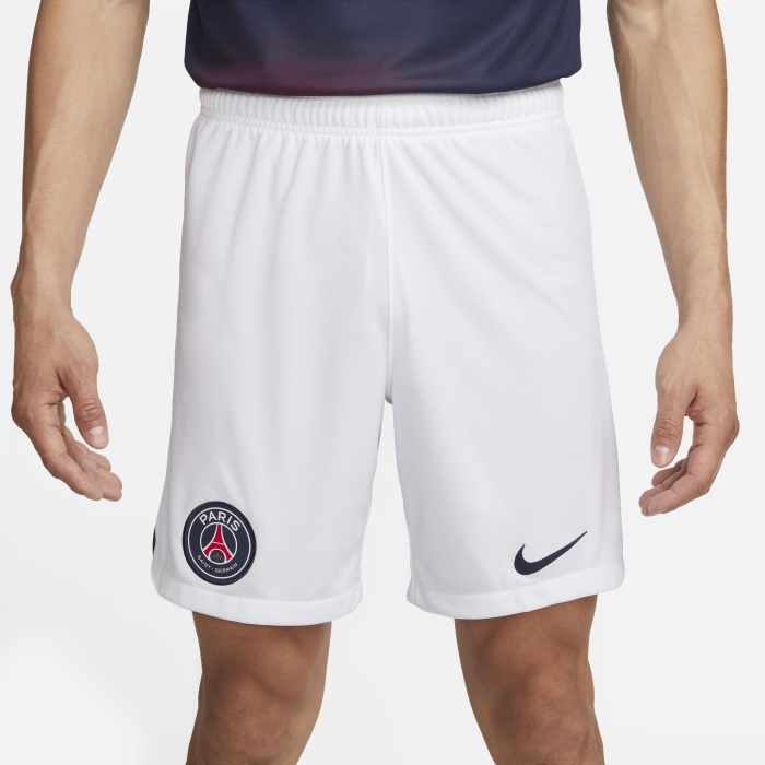 Paris St Germain 23/24 Away White Soccer Shorts