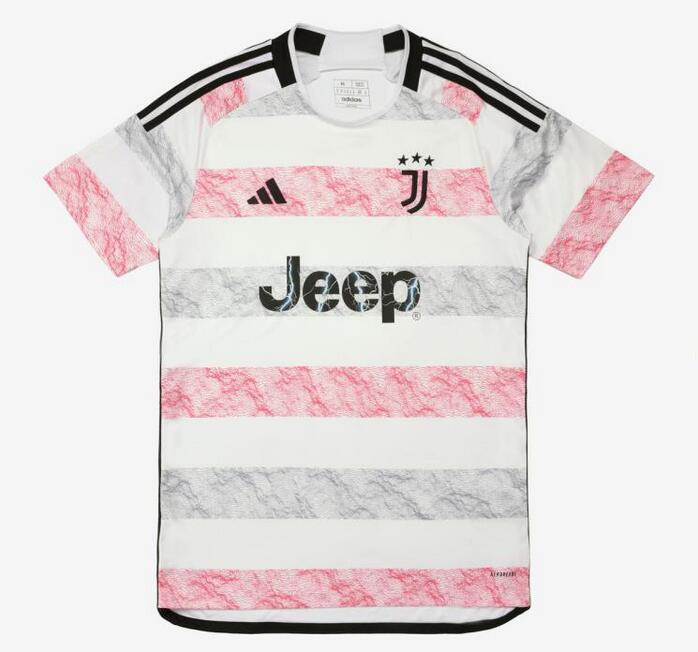 Juventus 23/24 Away White/Pink Soccer Jersey