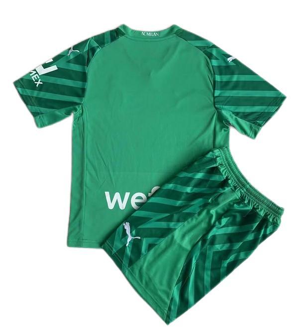 Kids-AC Milan 23/24 GK Green Soccer Jersey