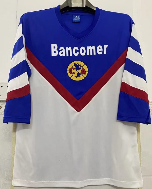 Club America 88/89 Away Blue/White Soccer Jersey