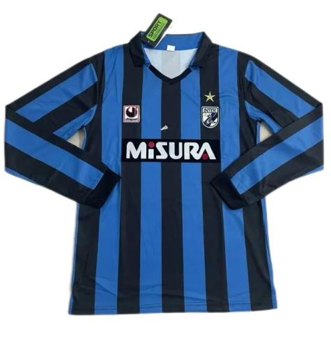 Inter milan 88/90 Home Long Soccer Jersey