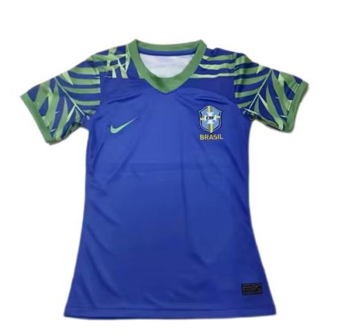 Brazil Woman 23/24 Away Blue Soccer Jersey