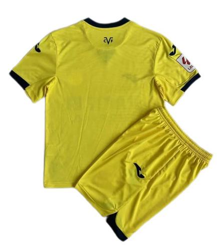 Kids-Villarreal 23/24 Home Soccer Jersey