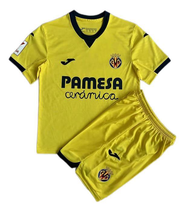 Kids-Villarreal 23/24 Home Soccer Jersey