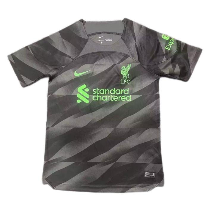 Liverpool 23/24 GK Black/Green Soccer Jersey