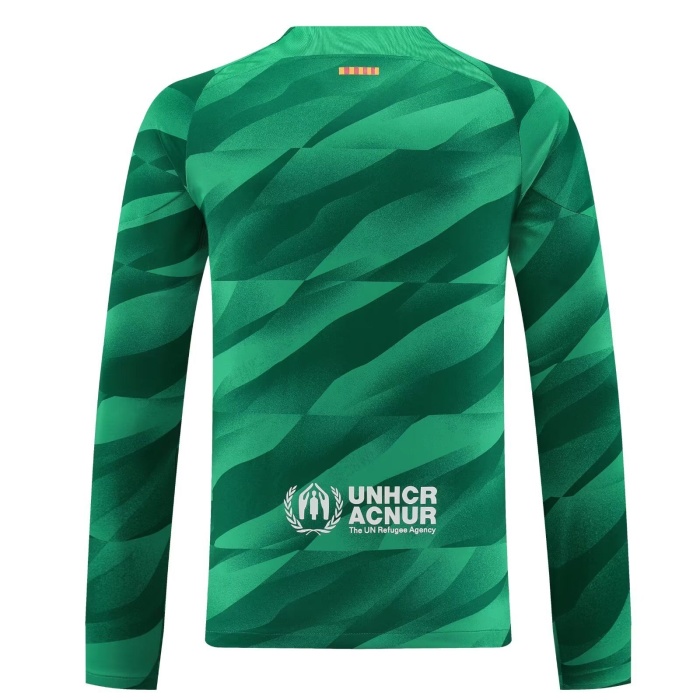 Barcelona 23/24 GK Green Long Soccer Jersey