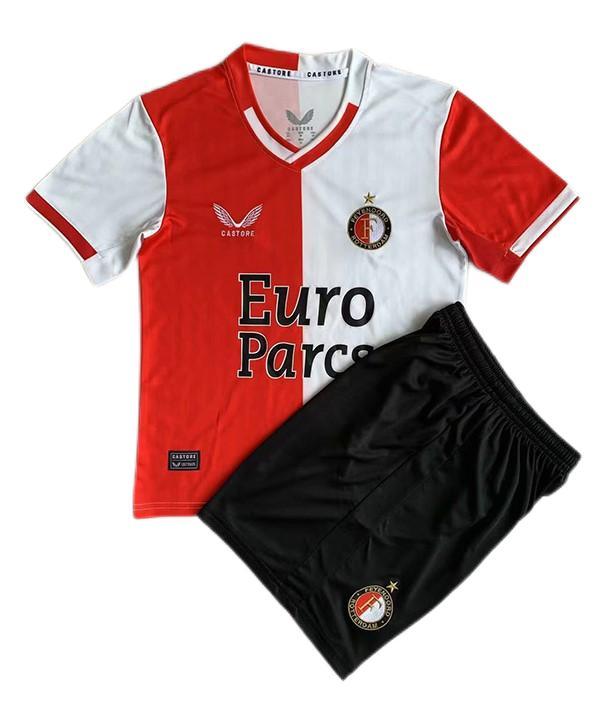 Kids-Feyenoord 23/24 Home Soccer Jersey