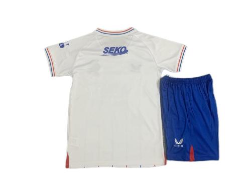 Kids-Rangers 23/24 Away White Soccer Jersey
