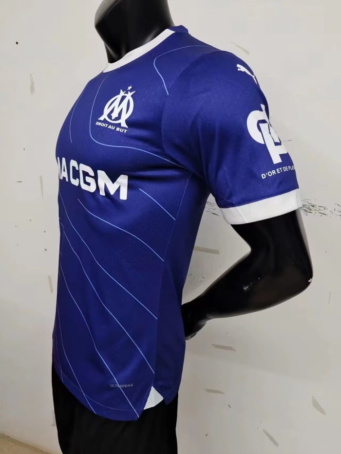 Marseilles 23/24 Away Dark Blue Jersey(Player)
