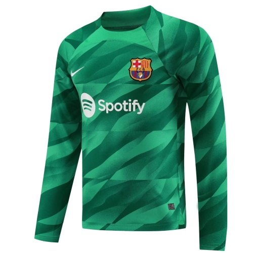 Barcelona 23/24 GK Green Long Soccer Jersey
