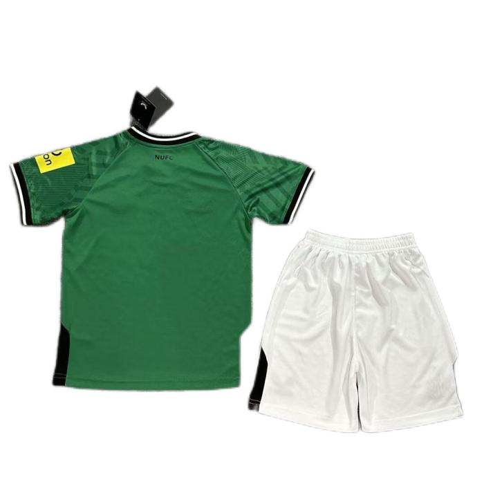 Kids-Newcastle 23/24 Away Green Soccer Jersey