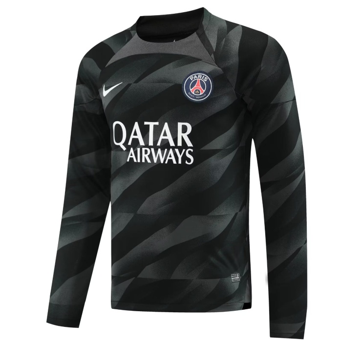 Paris St Germain 23/24 GK Black Long Soccer Jersey