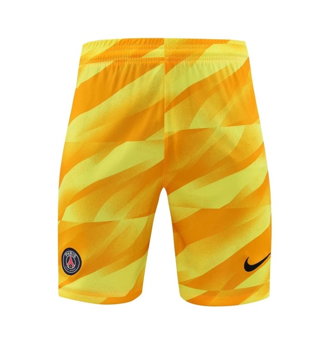 Paris St Germain 23/24 GK Yellow Soccer Shorts