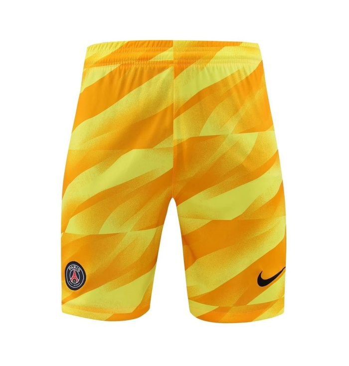 Paris St Germain 23/24 GK Yellow Soccer Shorts