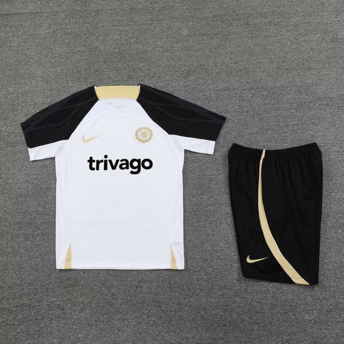 Chelsea 23/24 White/Golden/Black Training Kit Jersey