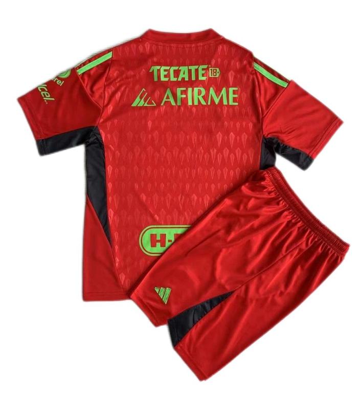 Kids-Tigres UANL 23/24 GK Red Soccer Jersey