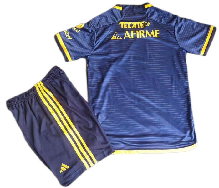 Kids-Tigres UANL 23/24 Away Dark Blue Soccer Jersey