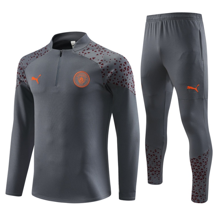 Manchester City 23/24 Tracksuit - Grey