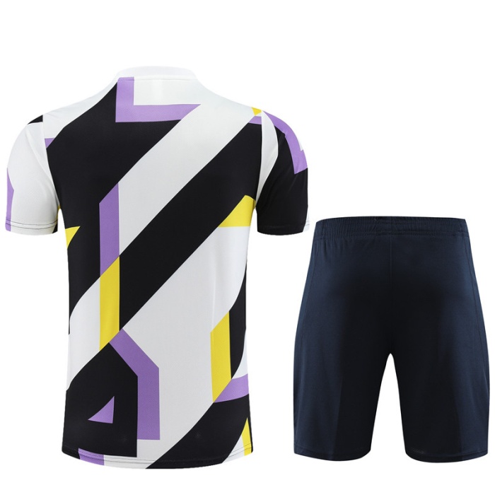 Real Madrid 23/24 White/Black/Purple Training Kit 
