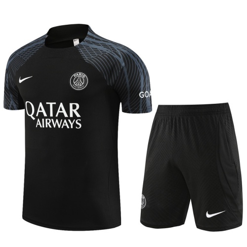 PSG 23/24 Black/Grey Training Kit Jerseys
