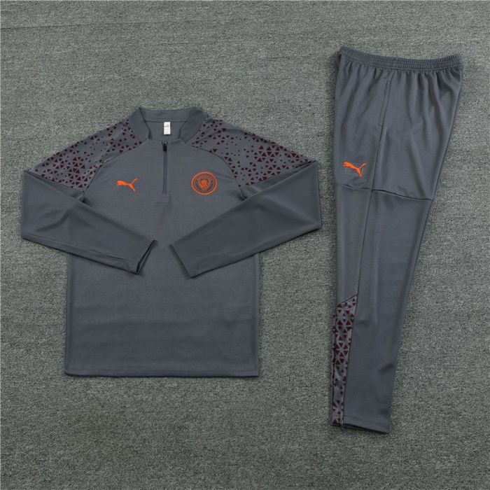 Manchester City 23/24 Tracksuit - Grey