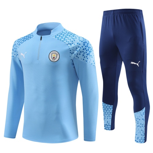 Kids Manchester City 23/24 Tracksuit - Sky Blue