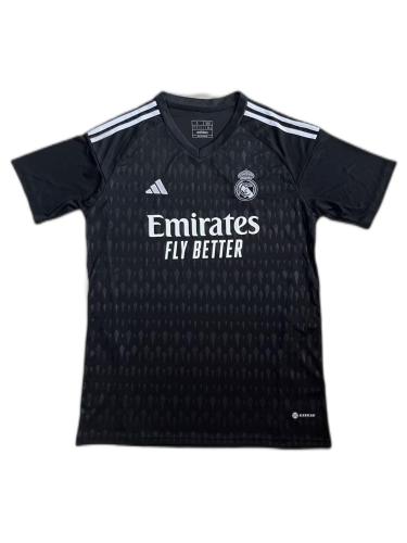 Real Madrid 23/24 GK Black Soccer Jersey