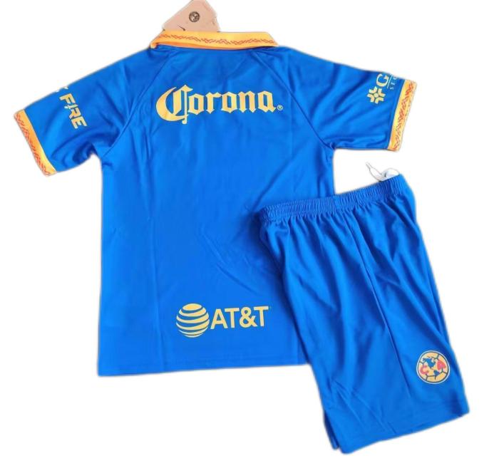 Kids-Club America 23/24 Away Blue Soccer Jersey