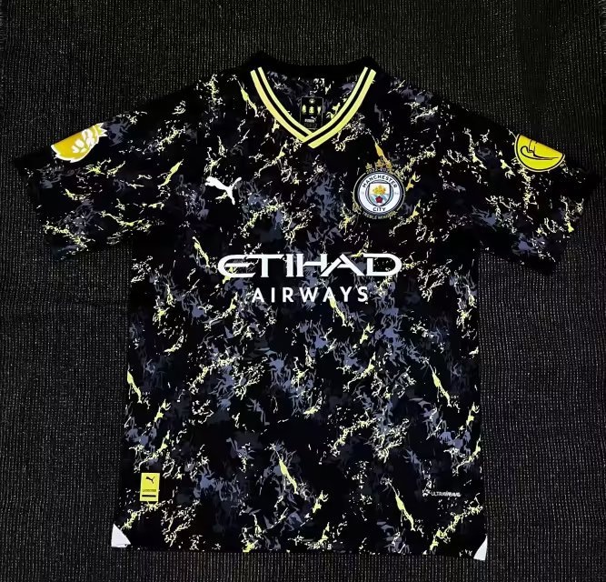 Man City 23/24 Special Black/Yellow Jersey