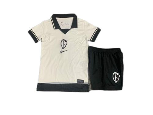 Kids-Corinthians 23/24 Fourth Light Beidge Soccer Jersey