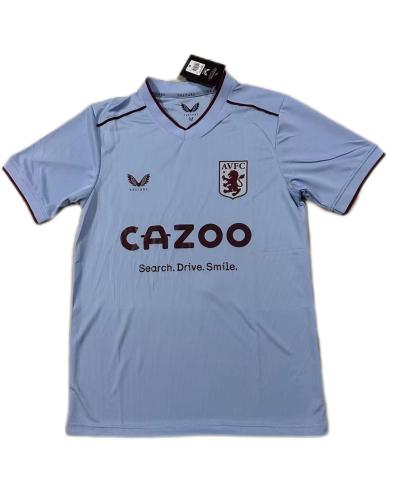 Aston Villa 23/24 Away Light Blue Soccer Jersey