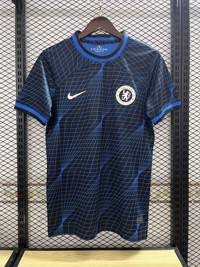 Chelsea 23/24 Away Black/Blue Soccer Jersey