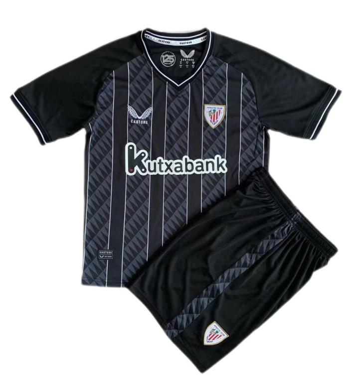 Kids-Athletic Bilbao 23/24 GK Black Soccer Jersey