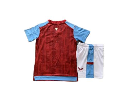 Kids-Aston Villa 23/24 Home Soccer Jersey