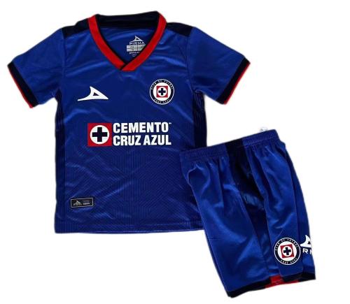 Kids-Cruz Azul 23/24 Home Soccer Jersey