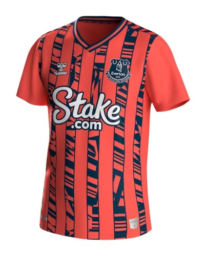 Everton 23/24 Away Orange Soccer Jersey