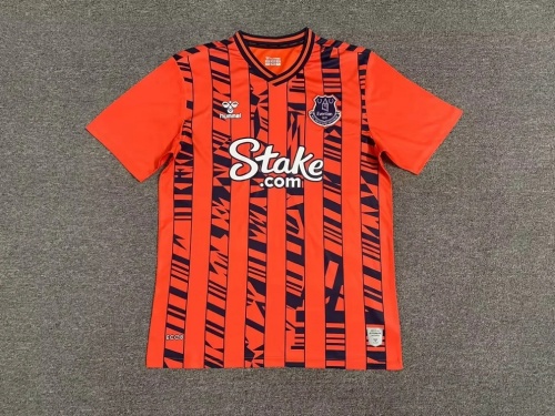 Everton 23/24 Away Orange Soccer Jersey