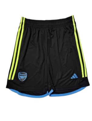 Arsenal 23/24 Away Black Soccer Shorts