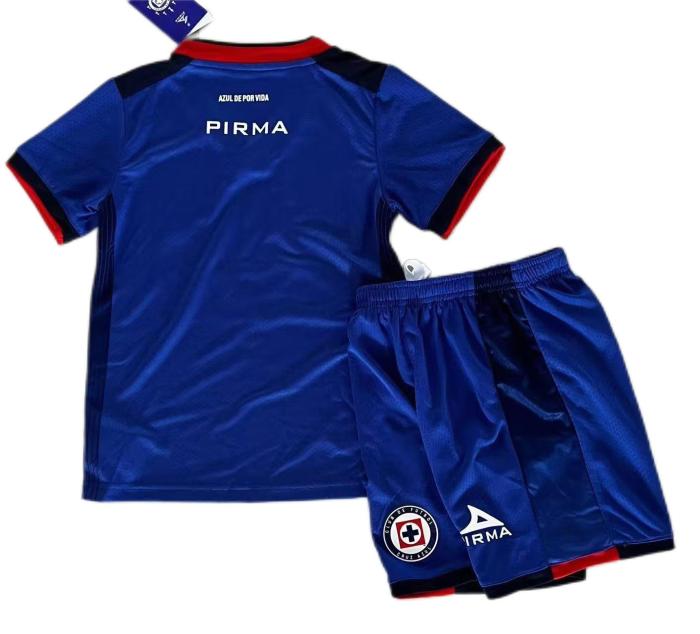 Kids-Cruz Azul 23/24 Home Soccer Jersey